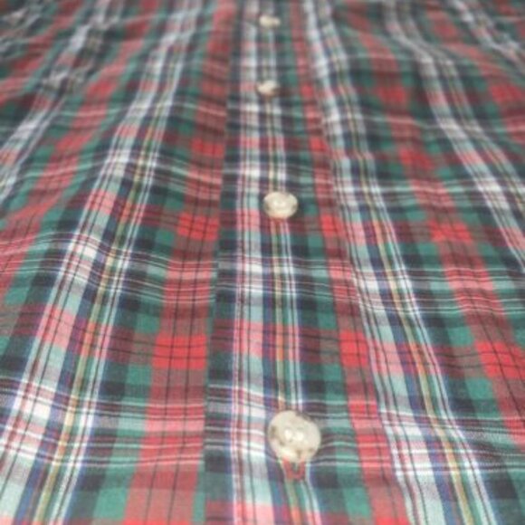 Vintage McGREGOR CLASSICS 2XL Red Green Plaid Button Up Long Sleeve Men’s - Picture 4 of 8